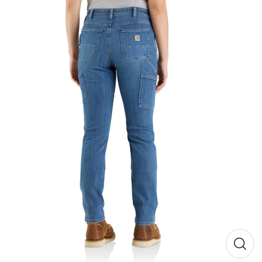 Carhartt Women’s Rugged Flex Relaxed Fit Double Front Jeans Size 12 Short NWT - Picture 7 of 12